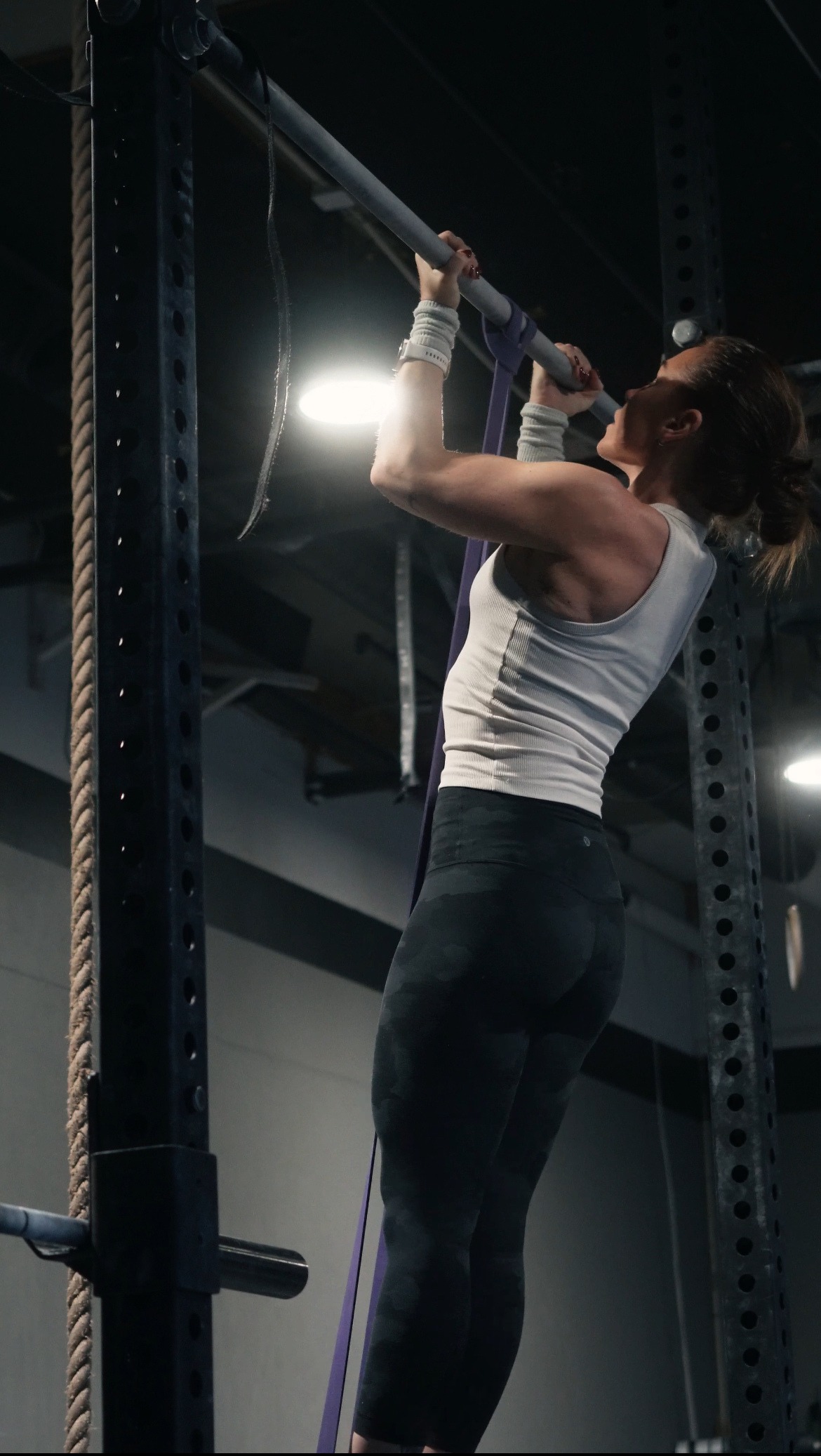 Athlete training at the rig